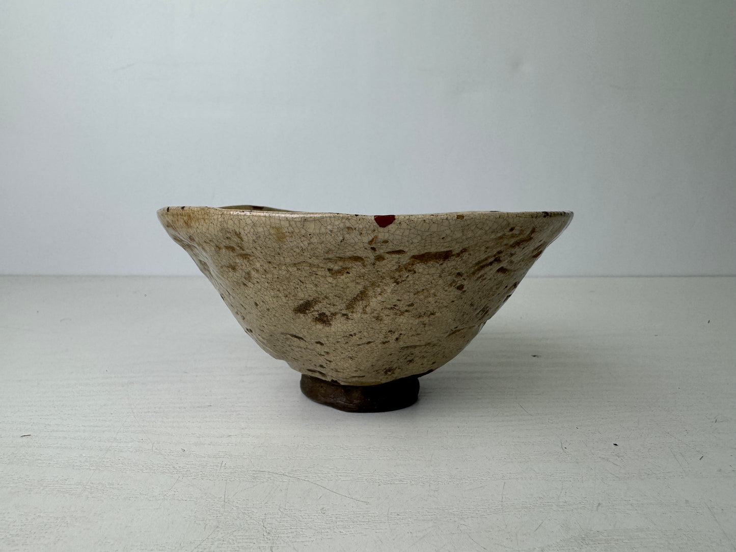Y9492 CHAWAN Mino-ware bowl kintsugi box Japan antique tea ceremony pottery cup