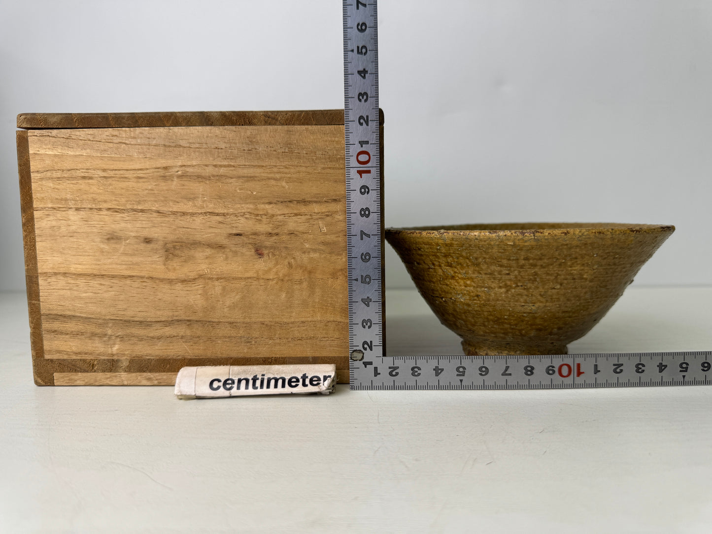 Y9494 CHAWAN Irabo bowl signed box Japan antique tea ceremony pottery cup teacup