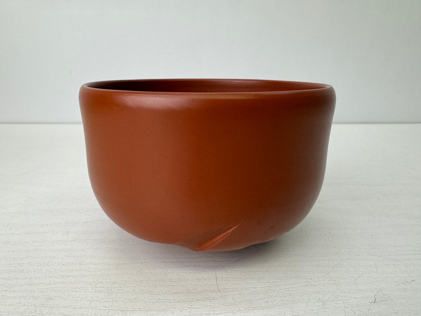 Y9509 CHAWAN Tokoname-ware bowl signed Japan antique tea ceremony pottery cup