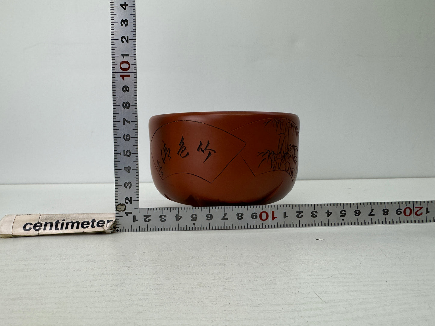 Y9509 CHAWAN Tokoname-ware bowl signed Japan antique tea ceremony pottery cup
