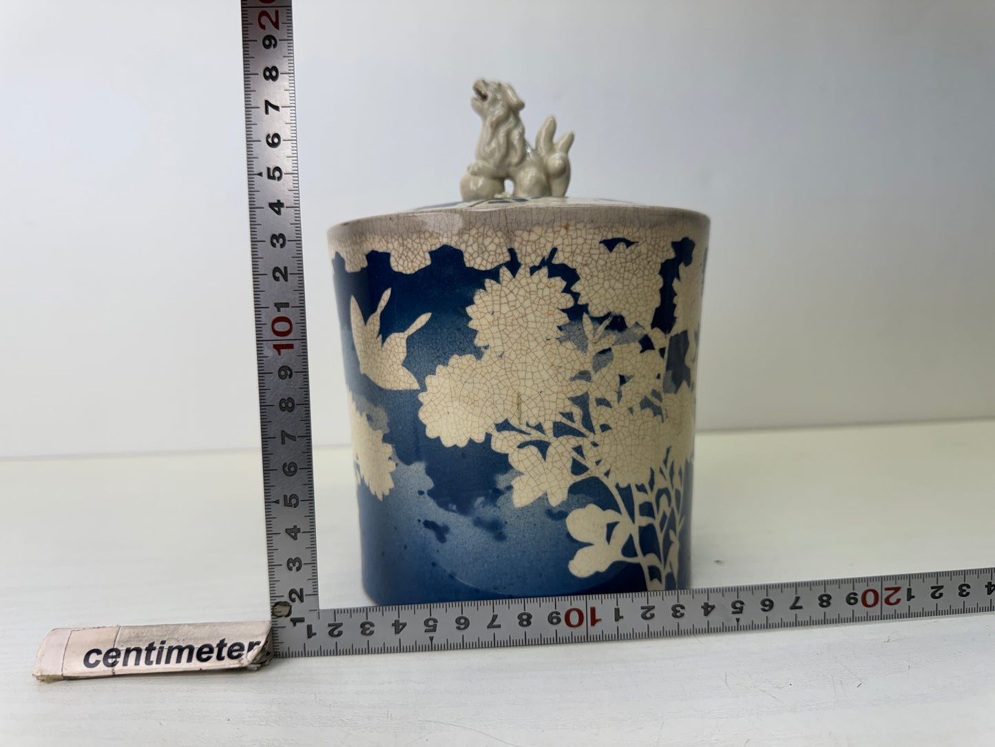 Y9516 MIZUSASHI Kyo-ware water pot kintsugi Japan antique Sencha tea ceremony