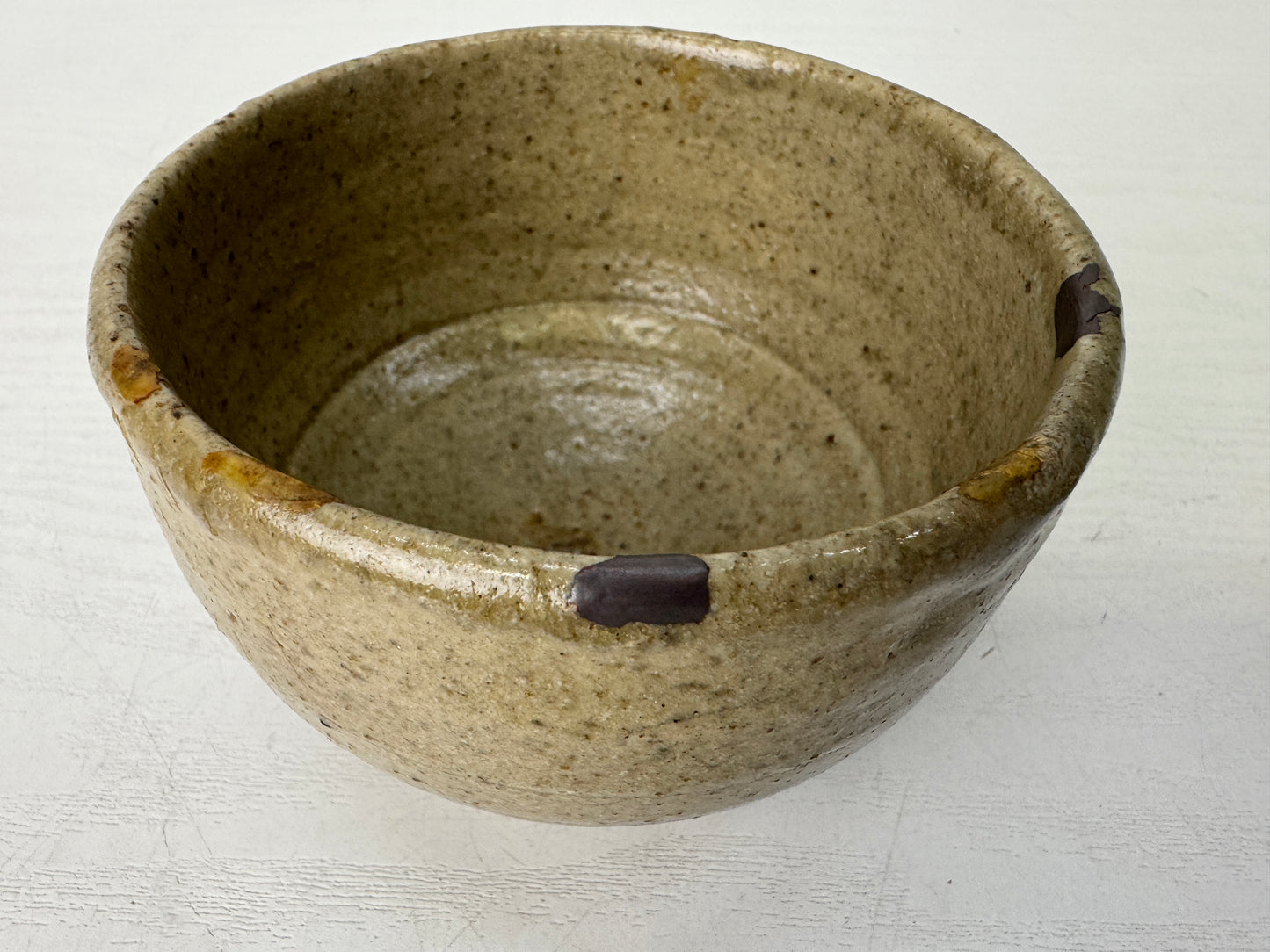 Y9523 CHAWAN Kiseto-ware bowl kintsugi box Japan antique tea ceremony pottery