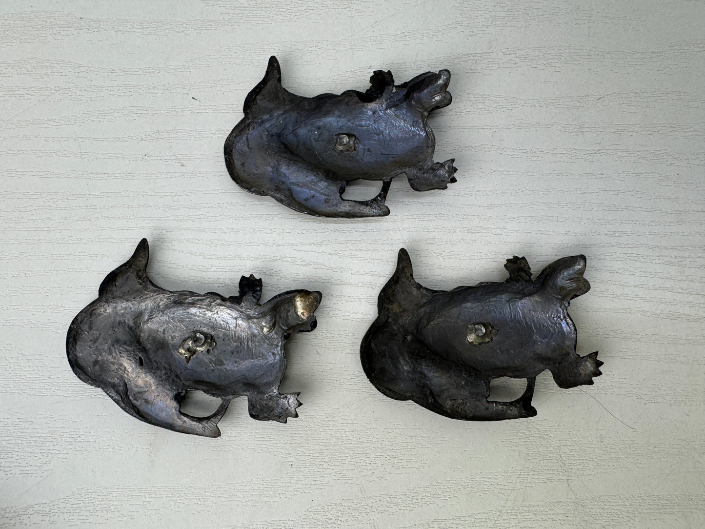 Y9530 KUGI KAKUSHI 3 Decorative nail head covers set Turtle Japan antique decor