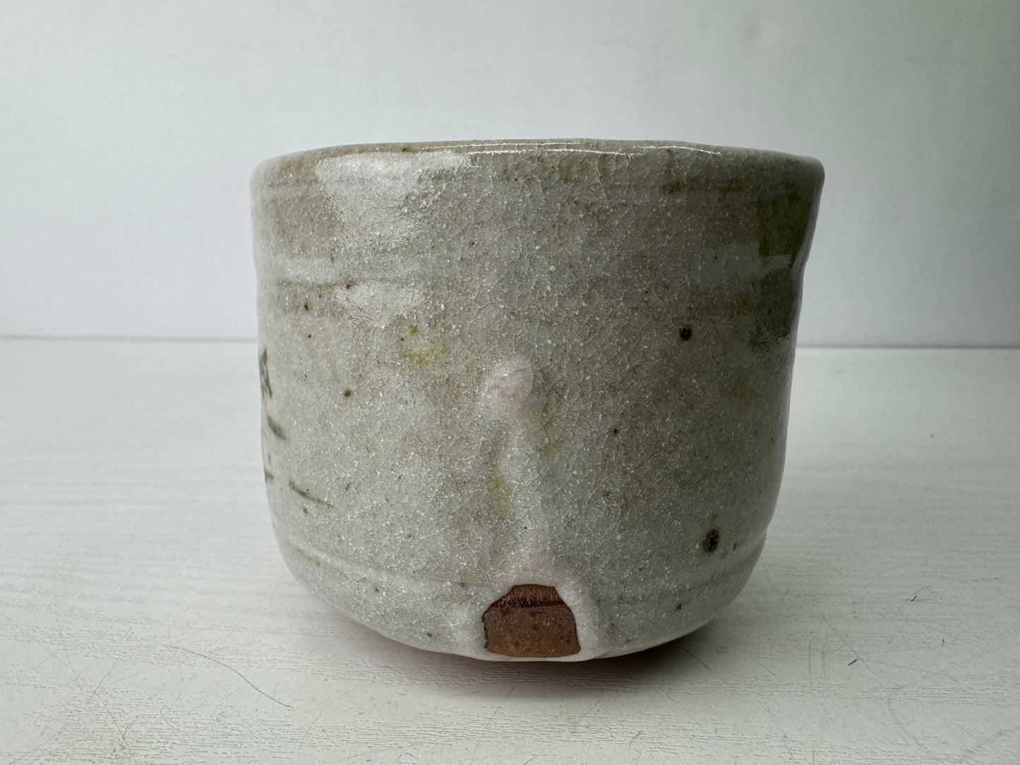 Y9553 CHAWAN Mino-ware bowl box Japan antique tea ceremony pottery cup teacup