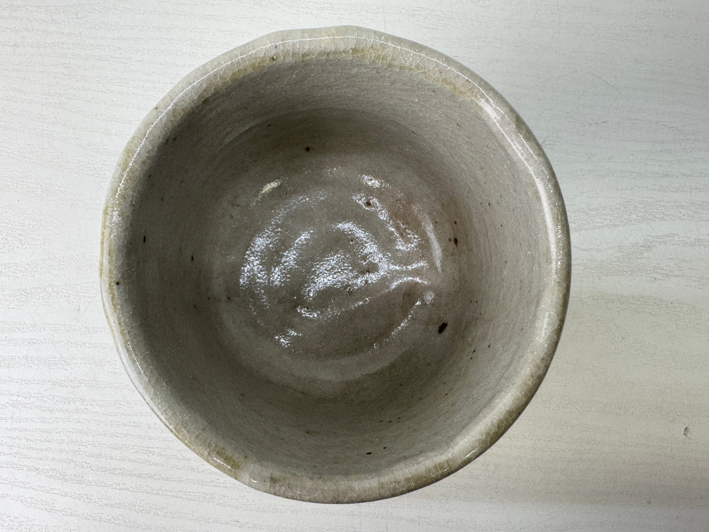 Y9553 CHAWAN Mino-ware bowl box Japan antique tea ceremony pottery cup teacup