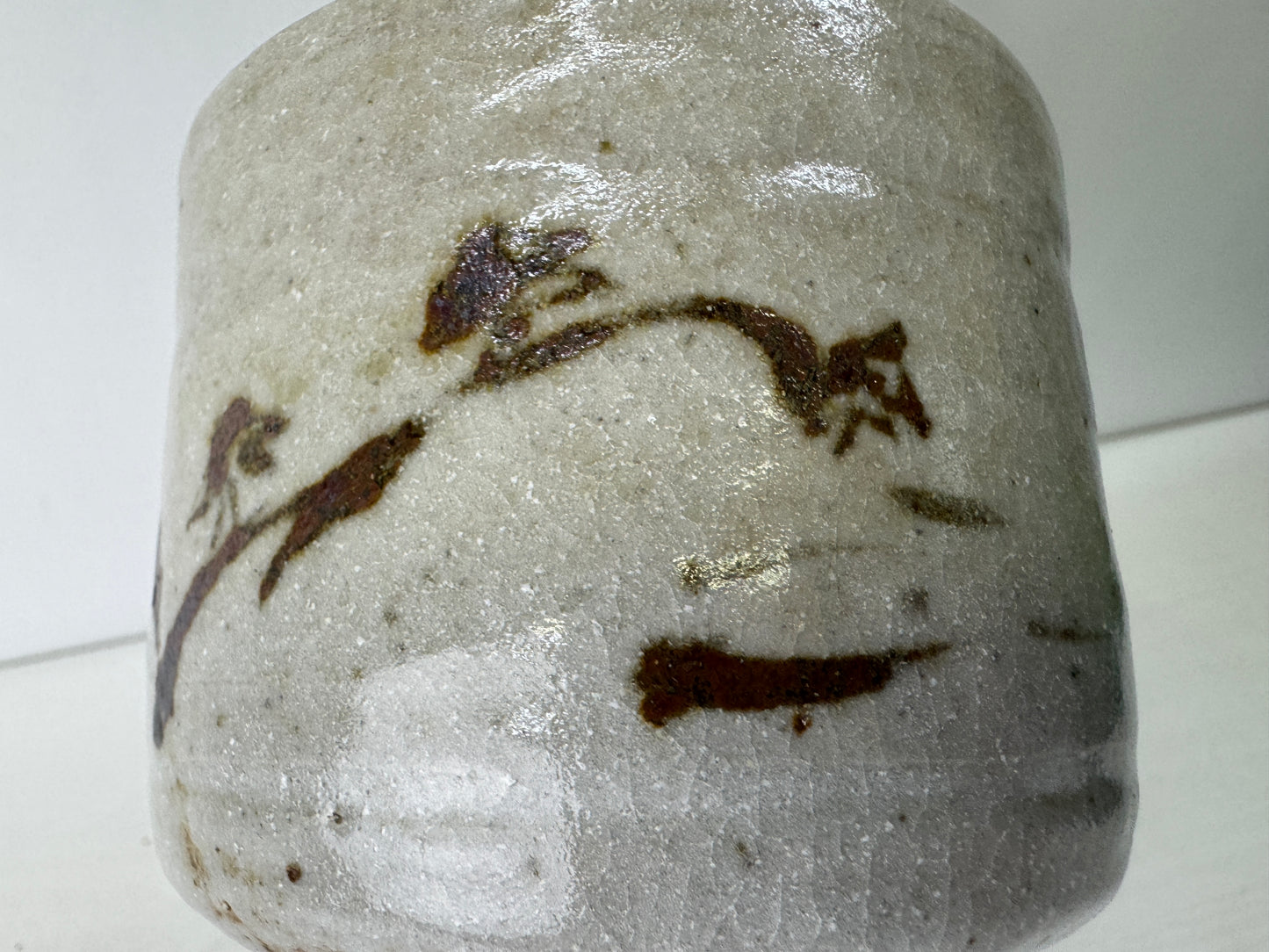 Y9553 CHAWAN Mino-ware bowl box Japan antique tea ceremony pottery cup teacup