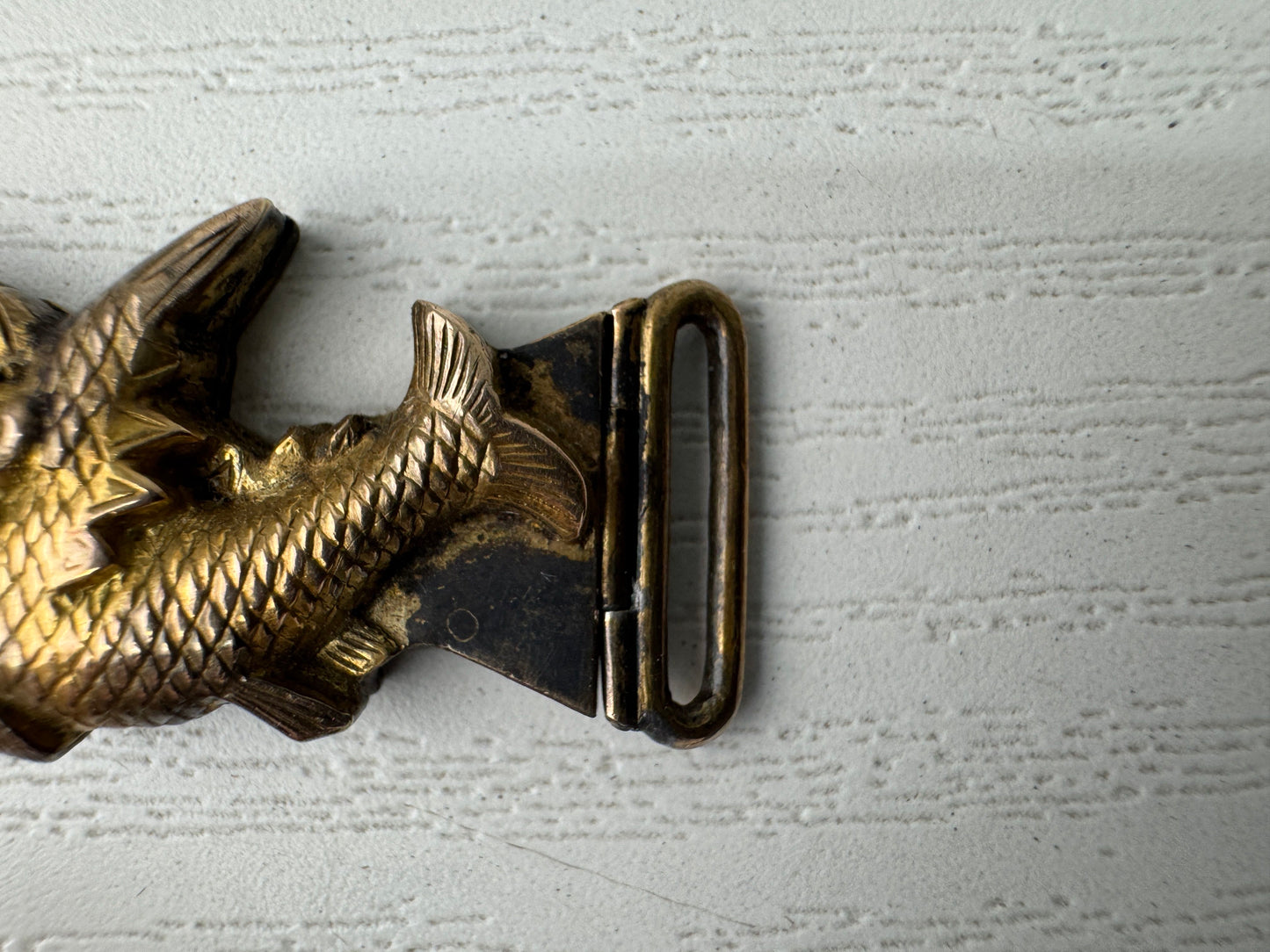 Y9561 OBIDOME Shachi Shachihoko Sash clip brooch Japan antique kimono accessory