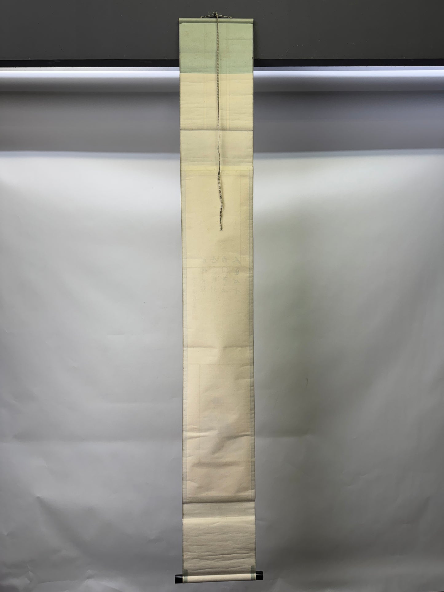 Y9588 KAKEJIKU Sen no Rikyu portrait signed box Japan antique hanging scroll art