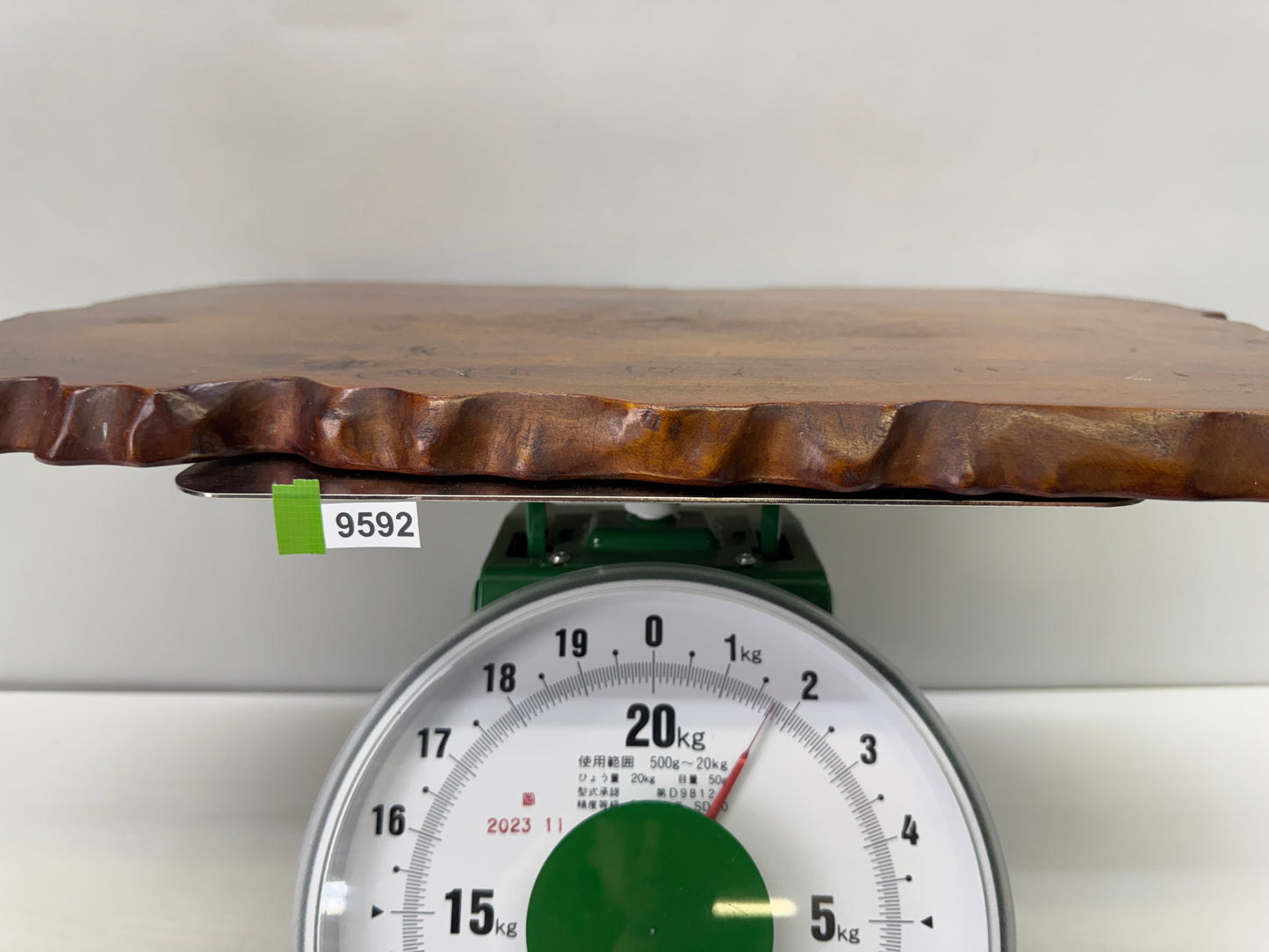 Y9592 FLOWER STAND natural wood base Japan antique ikebana floral arrangement