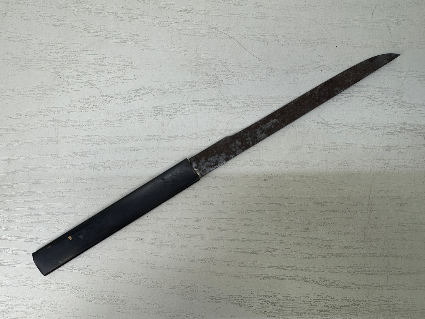 Y9605 TSUKA Small sword handle signed Japan antique samurai katana koshirae