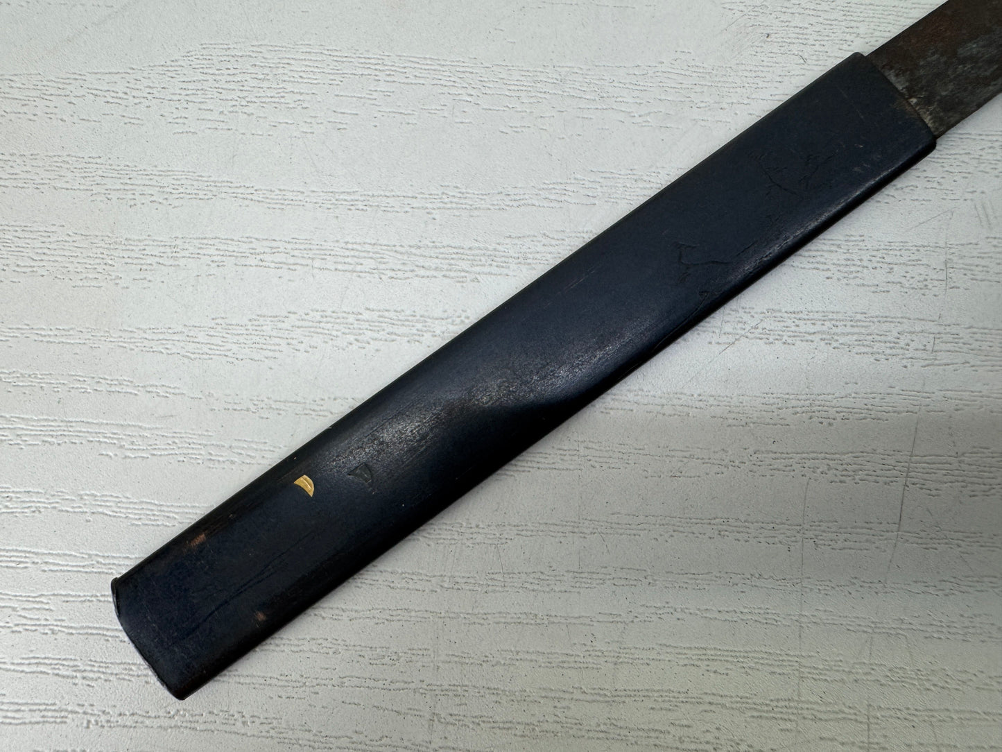 Y9605 TSUKA Small sword handle signed Japan antique samurai katana koshirae