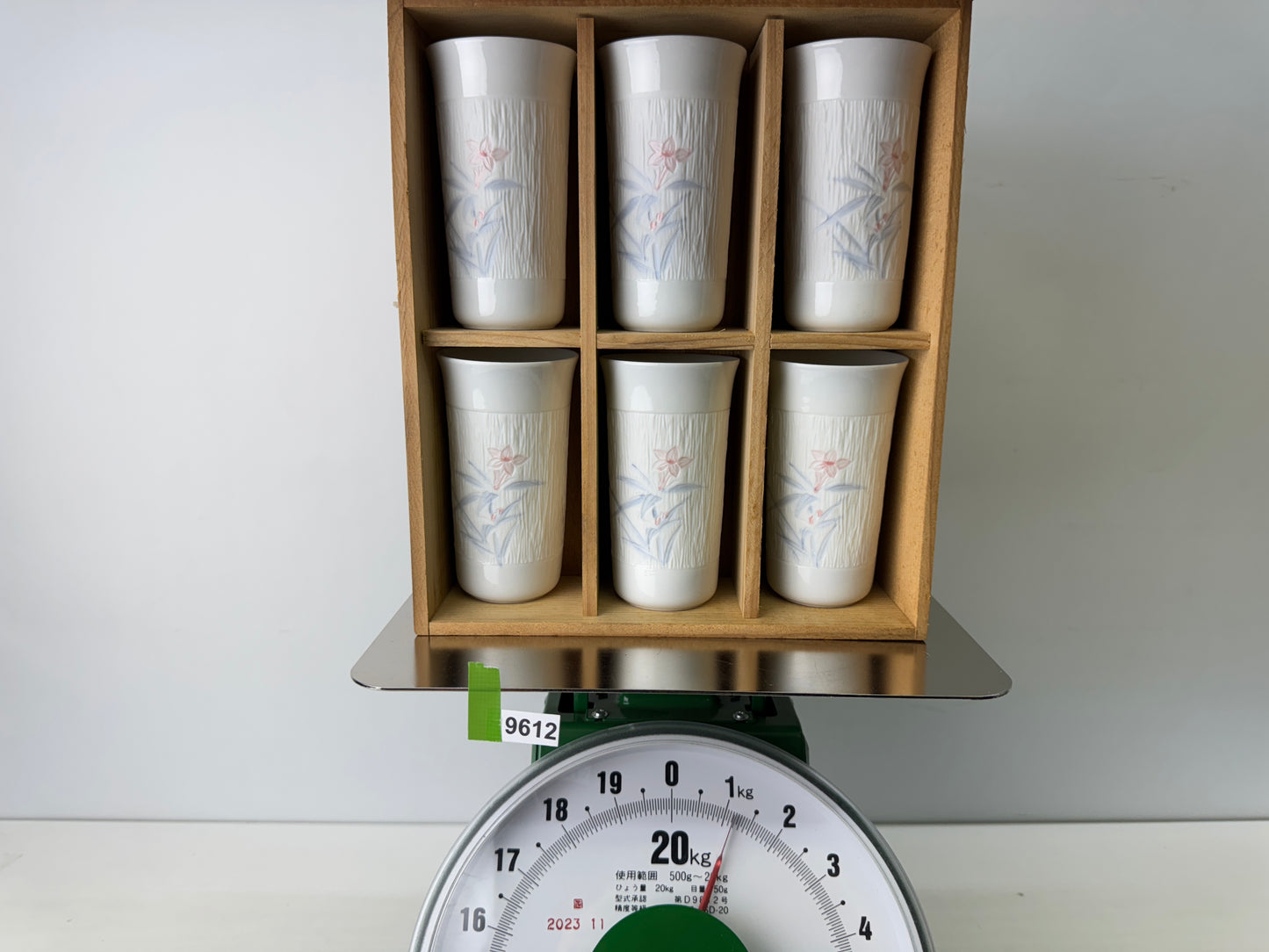 Y9612 YUNOMI Kyo-ware Sencha cup set of 5 signed box Japan antique tea ceremony