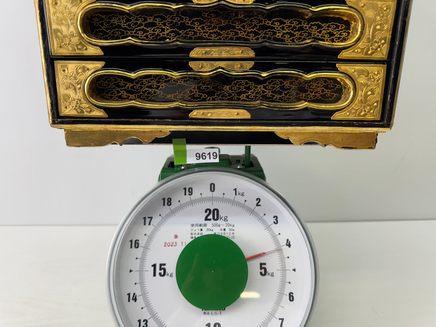 Y9619 TANSU Makie small chest of drawers sutra storage Japan antique furniture