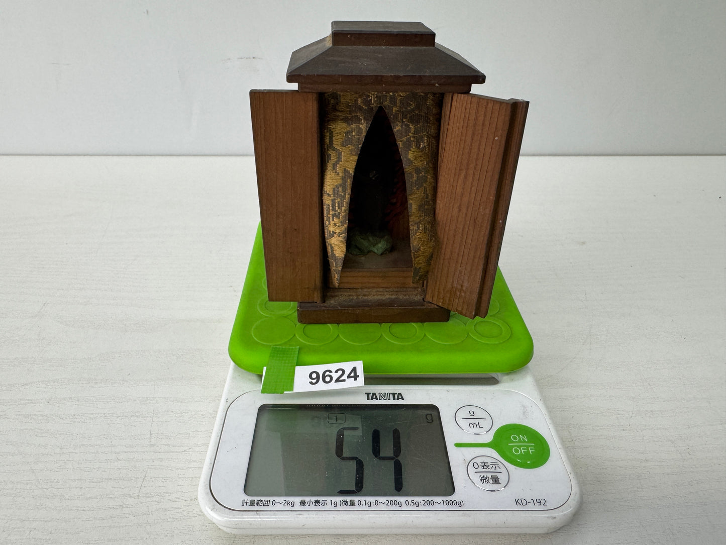 Y9624 STATUE Fudo Myoo small Acala figurine shrine Japan antique Buddhist art