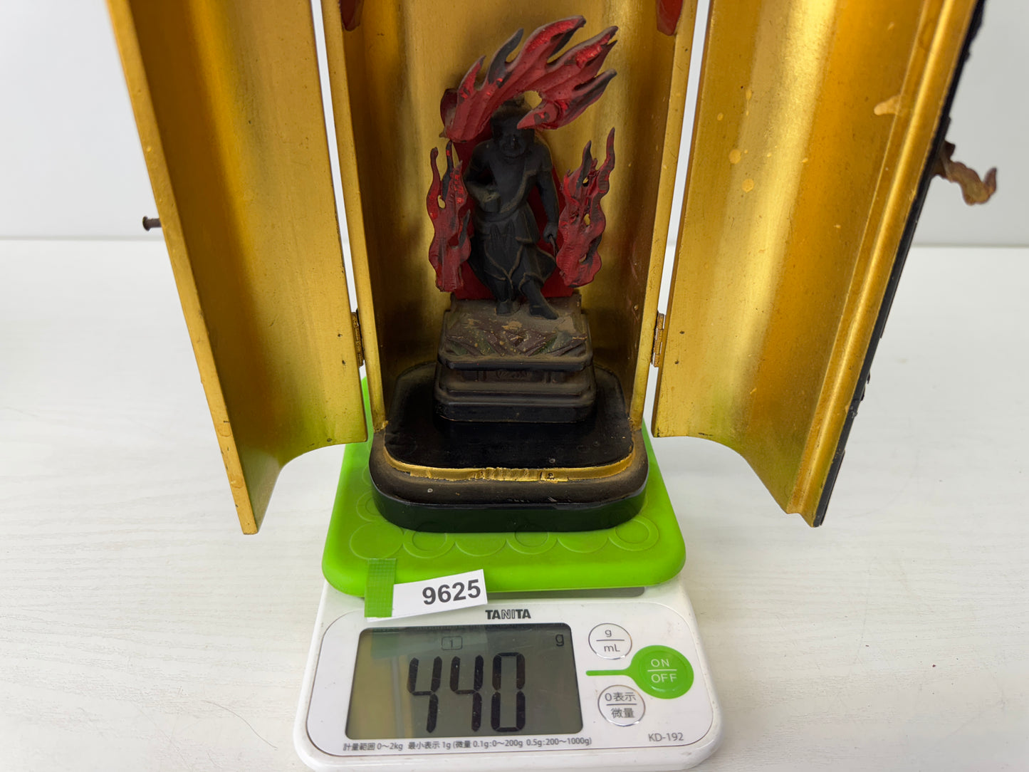 Y9625 STATUE Fudo Myoo Acala figure figurine Japan antique Buddhist art Buddhism