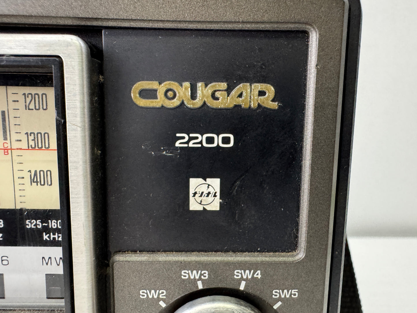 Y9629 RADIO National RF-2200 Cougar transistor portable Japan antique vintage