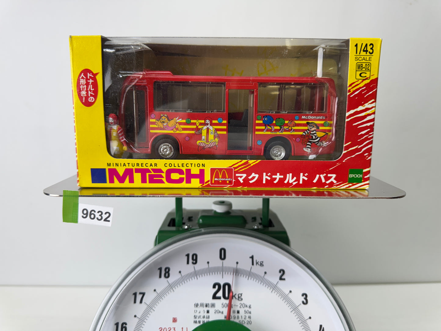 Y9632 TOY EPOCH McDonald's Bus unopened miniature car Japan antique vintage