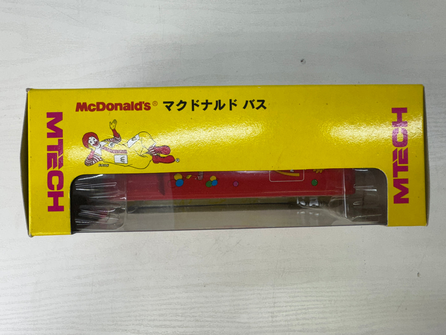 Y9632 TOY EPOCH McDonald's Bus unopened miniature car Japan antique vintage