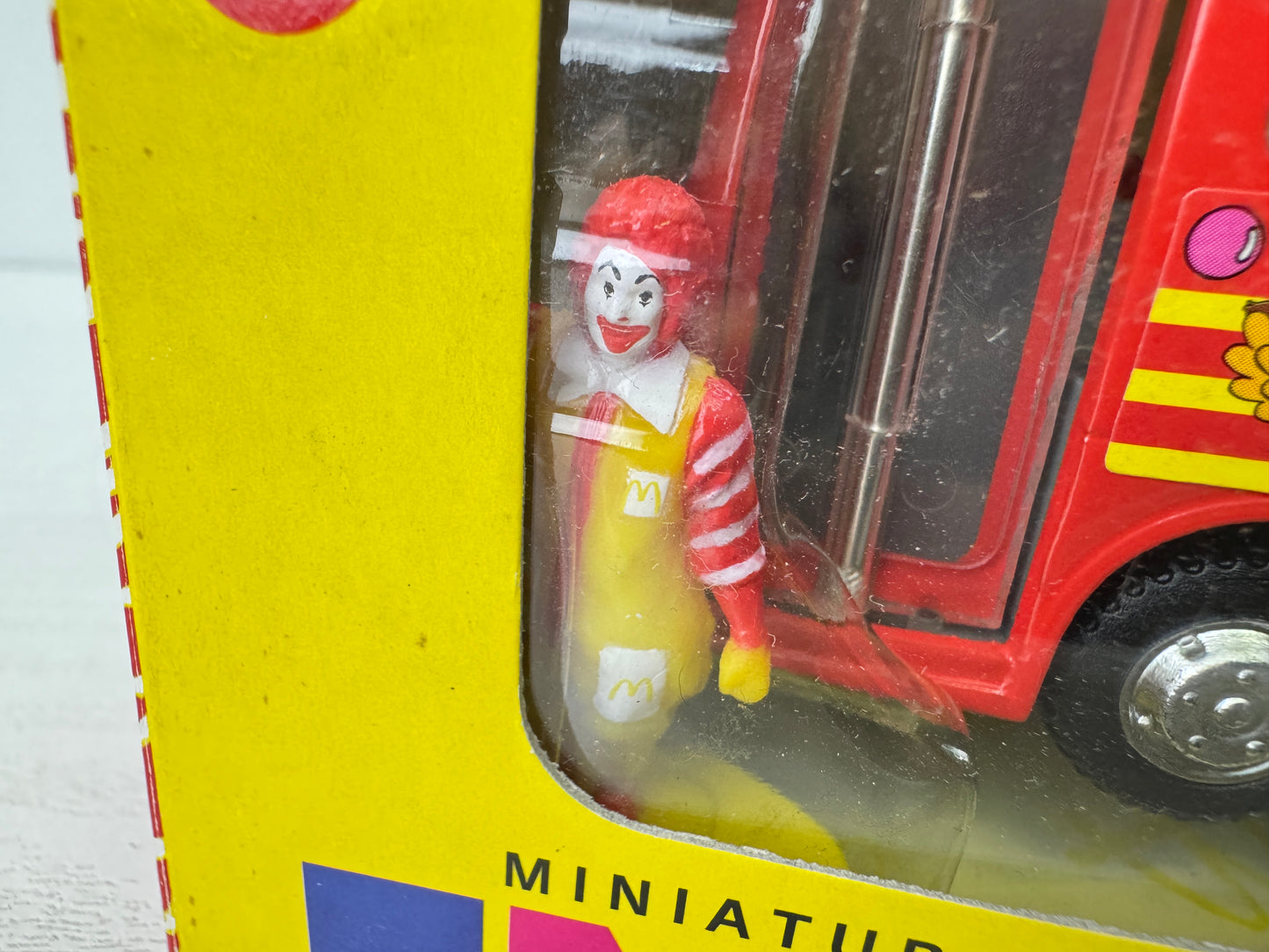 Y9632 TOY EPOCH McDonald's Bus unopened miniature car Japan antique vintage