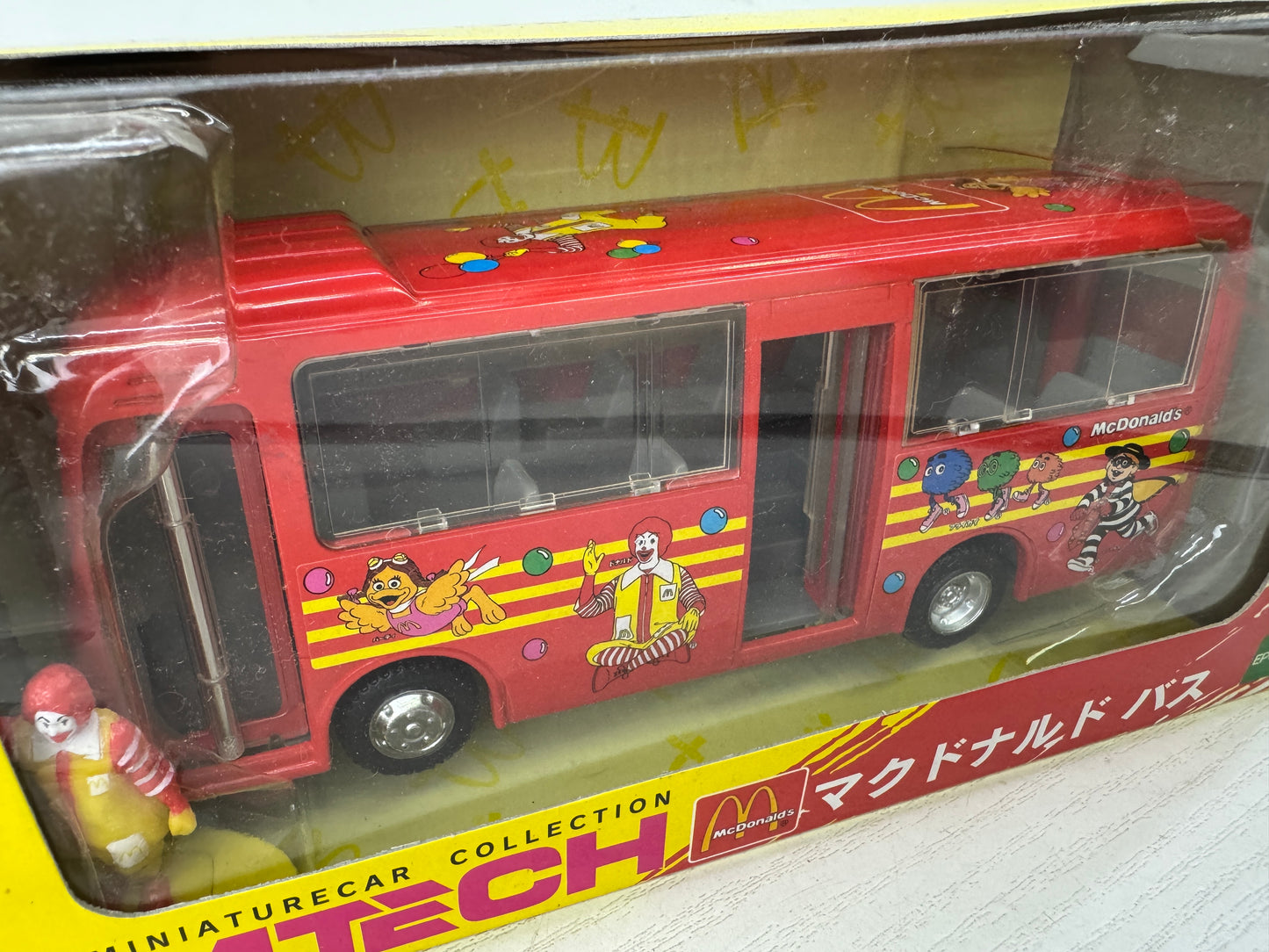 Y9632 TOY EPOCH McDonald's Bus unopened miniature car Japan antique vintage
