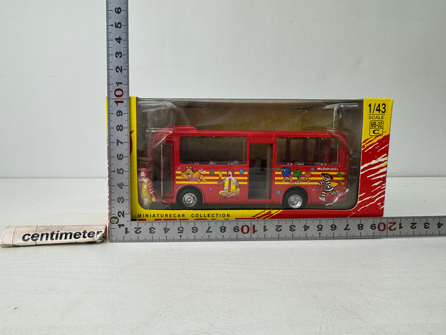 Y9632 TOY EPOCH McDonald's Bus unopened miniature car Japan antique vintage