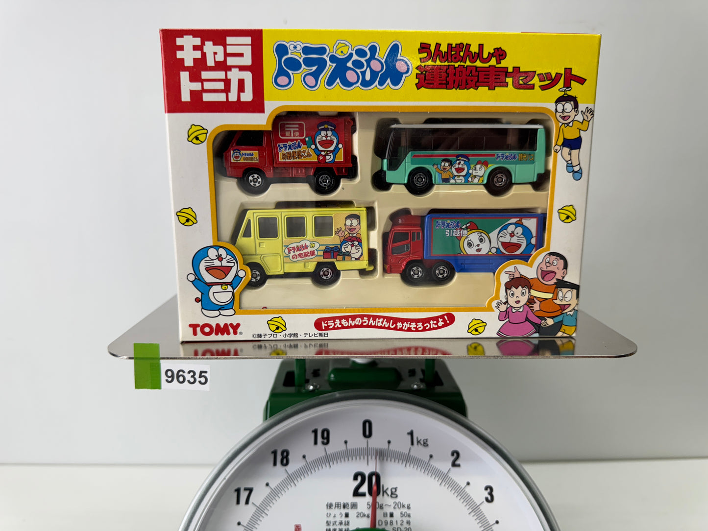 Y9635 TOY TOMY Doraemon Transporter miniature car set Japan antique vintage