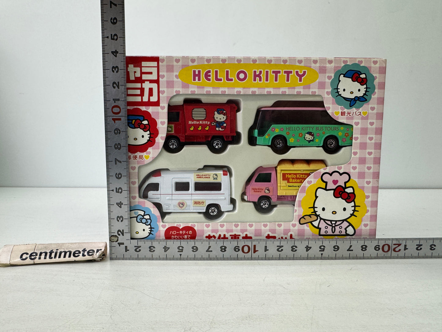 Y9636 TOY TOMY SANRIO Hello Kitty miniature character car Japan antique vintage