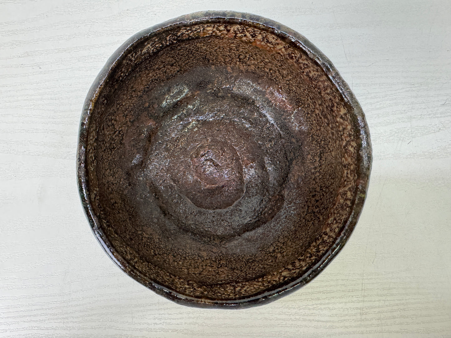 Y9641 CHAWAN Raku-ware bowl Sekishun signed box Japan antique tea ceremony cup