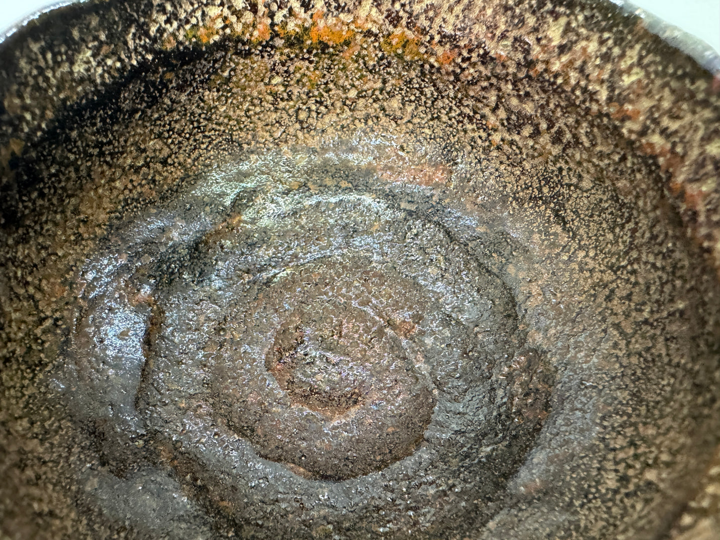 Y9641 CHAWAN Raku-ware bowl Sekishun signed box Japan antique tea ceremony cup