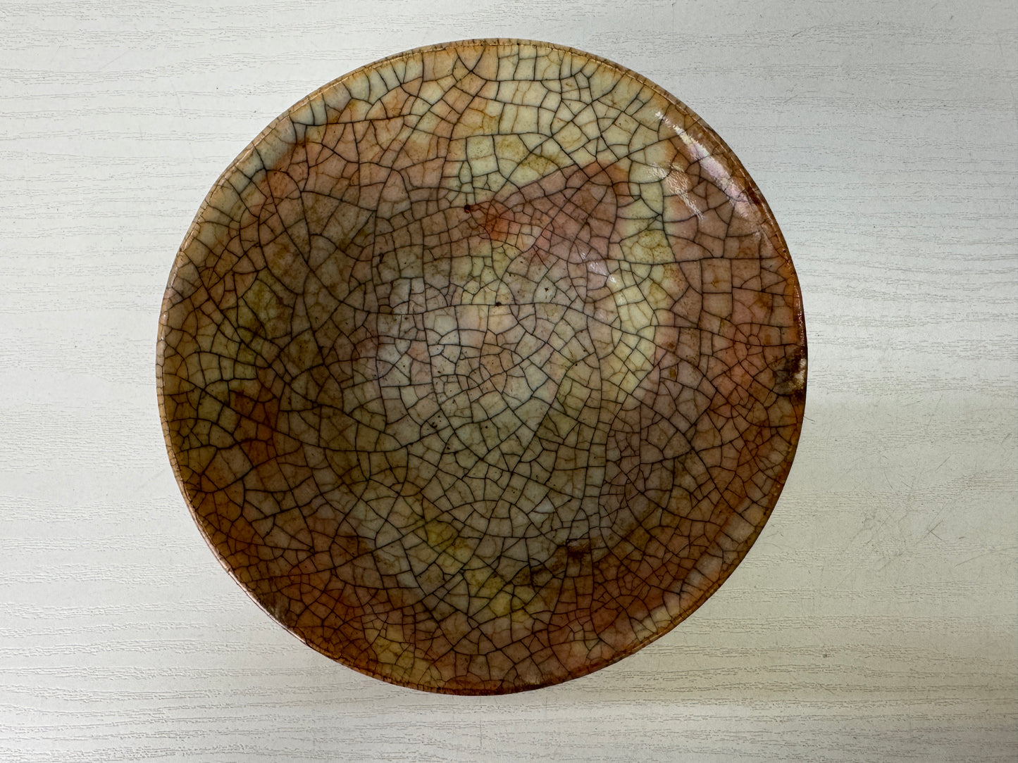 Y9642 CHAWAN Raku-ware white bowl signed box Japan antique tea ceremony pottery