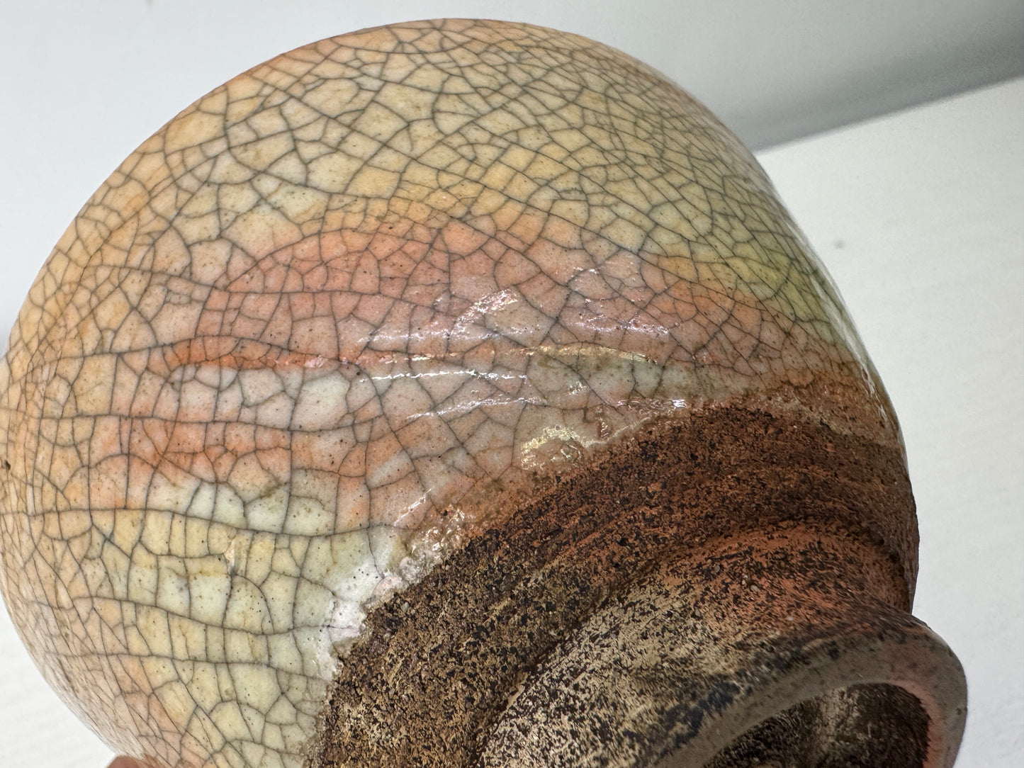 Y9642 CHAWAN Raku-ware white bowl signed box Japan antique tea ceremony pottery
