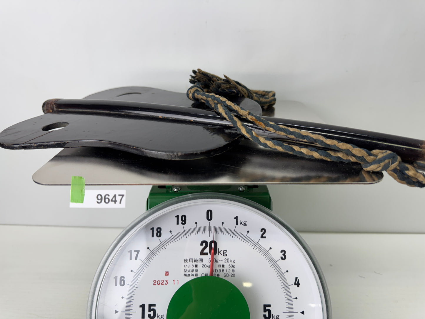 Y9647 GUNBAI lacquerware military fan weapon Japan antique samurai busho bushi