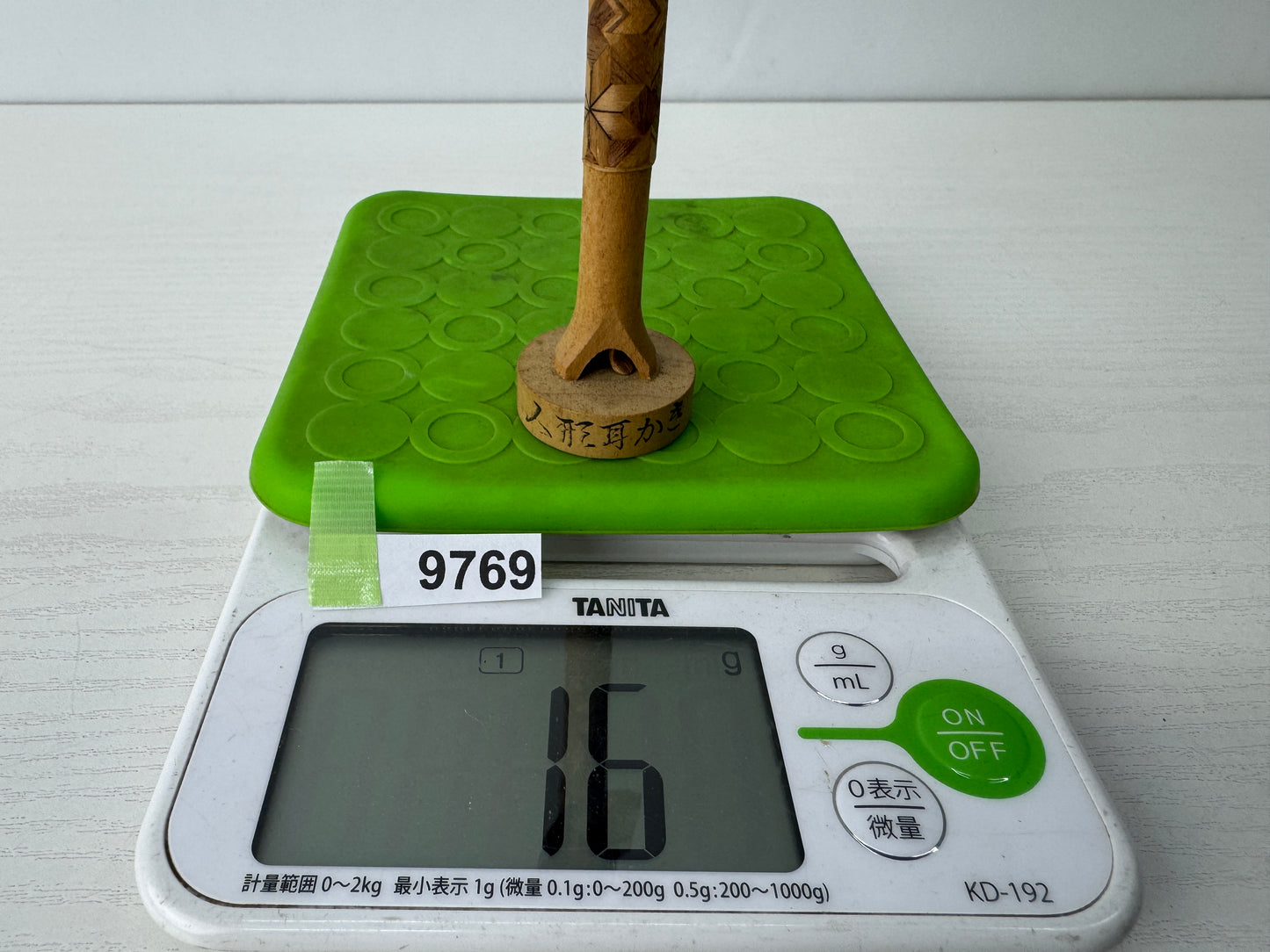 Y9769 NINGYO souvenir Japanese doll inlay work ear pick Japan antique figure