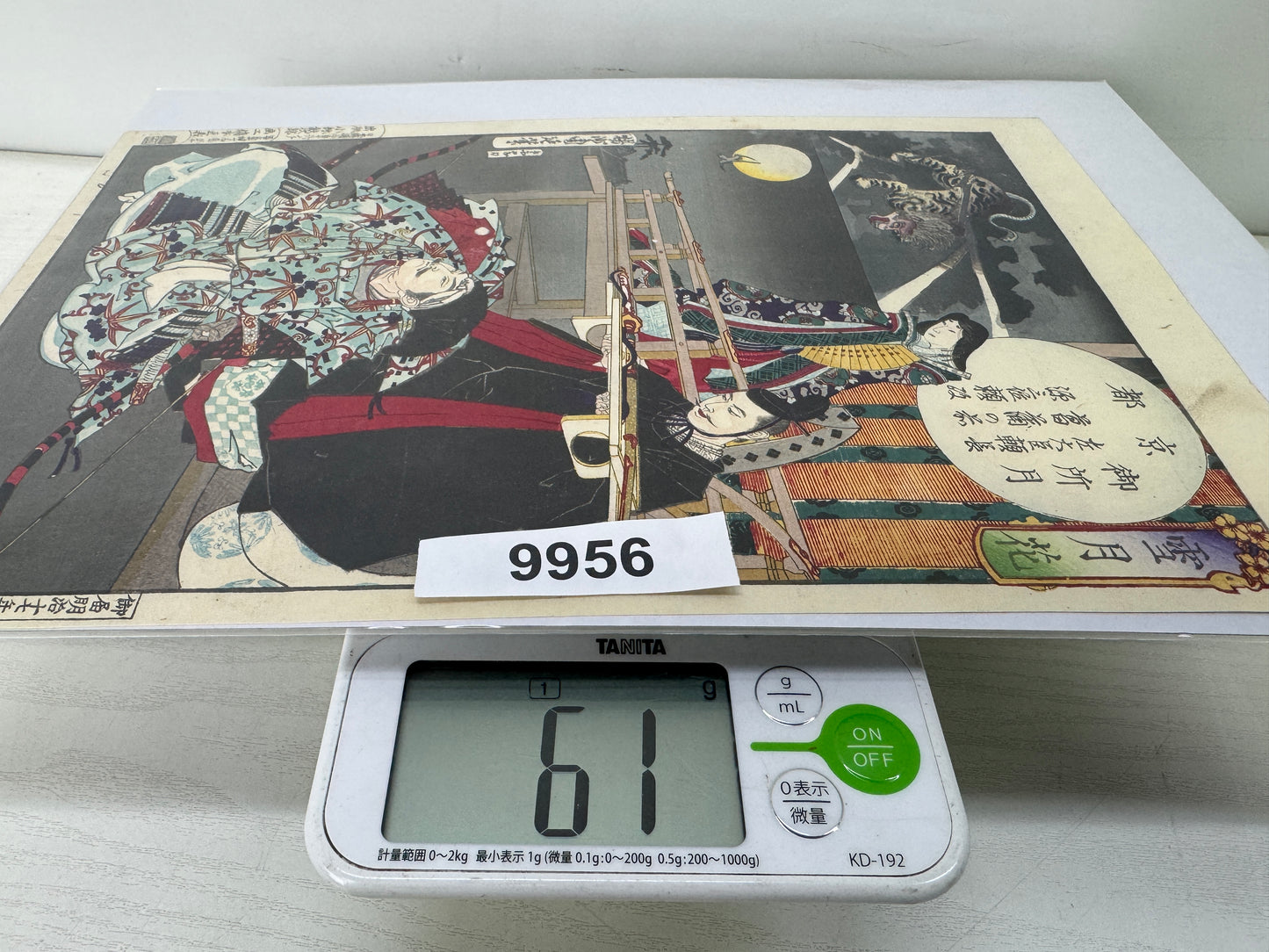 Y9956 WOODBLOCK PRINT Chikanobu Bakeneko goblin cat ghost Japan Ukiyoe antique