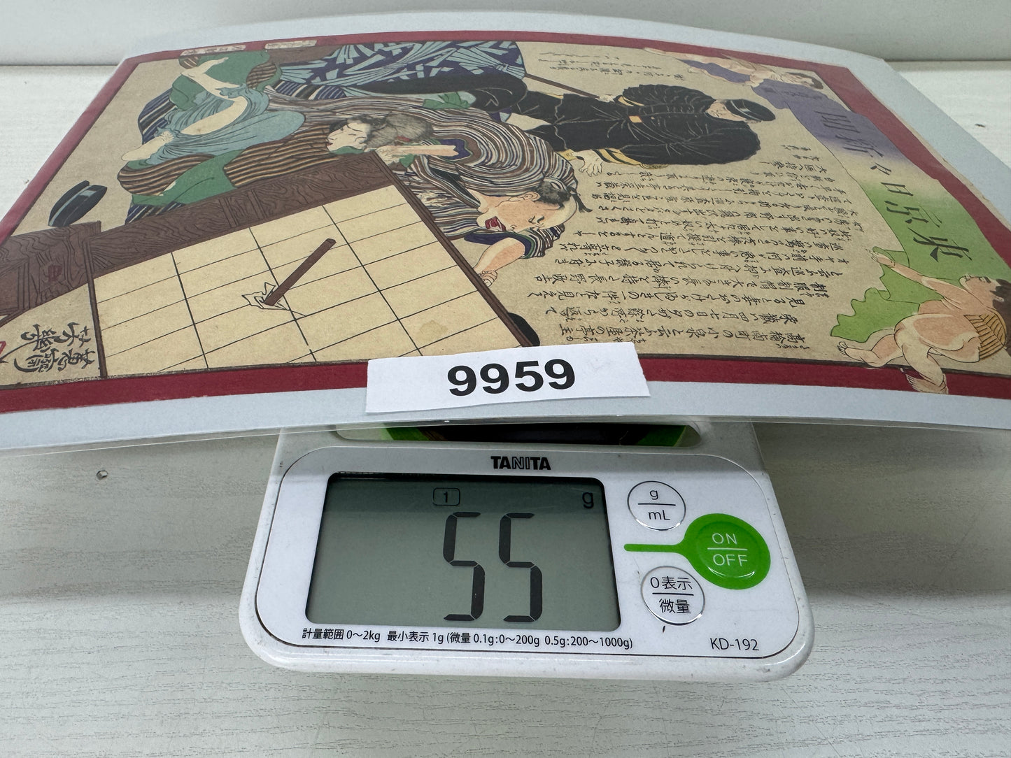 Y9959 WOODBLOCK PRINT Yoshiiku Portrait person Japan Ukiyoe antique art interior