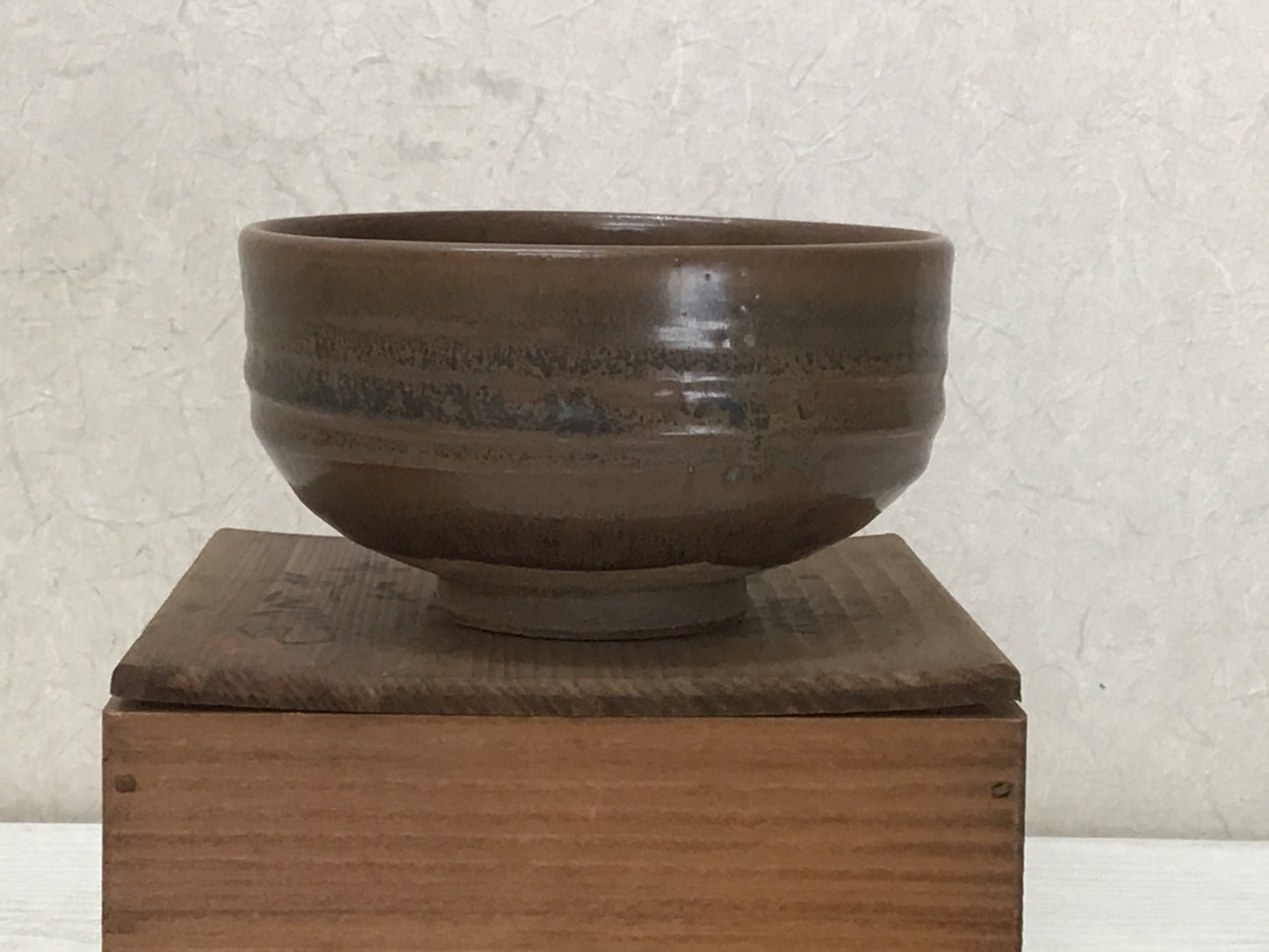 Y2093 CHAWAN Tamba-ware Tanba signed box Japanese bowl pottery tea ceremony