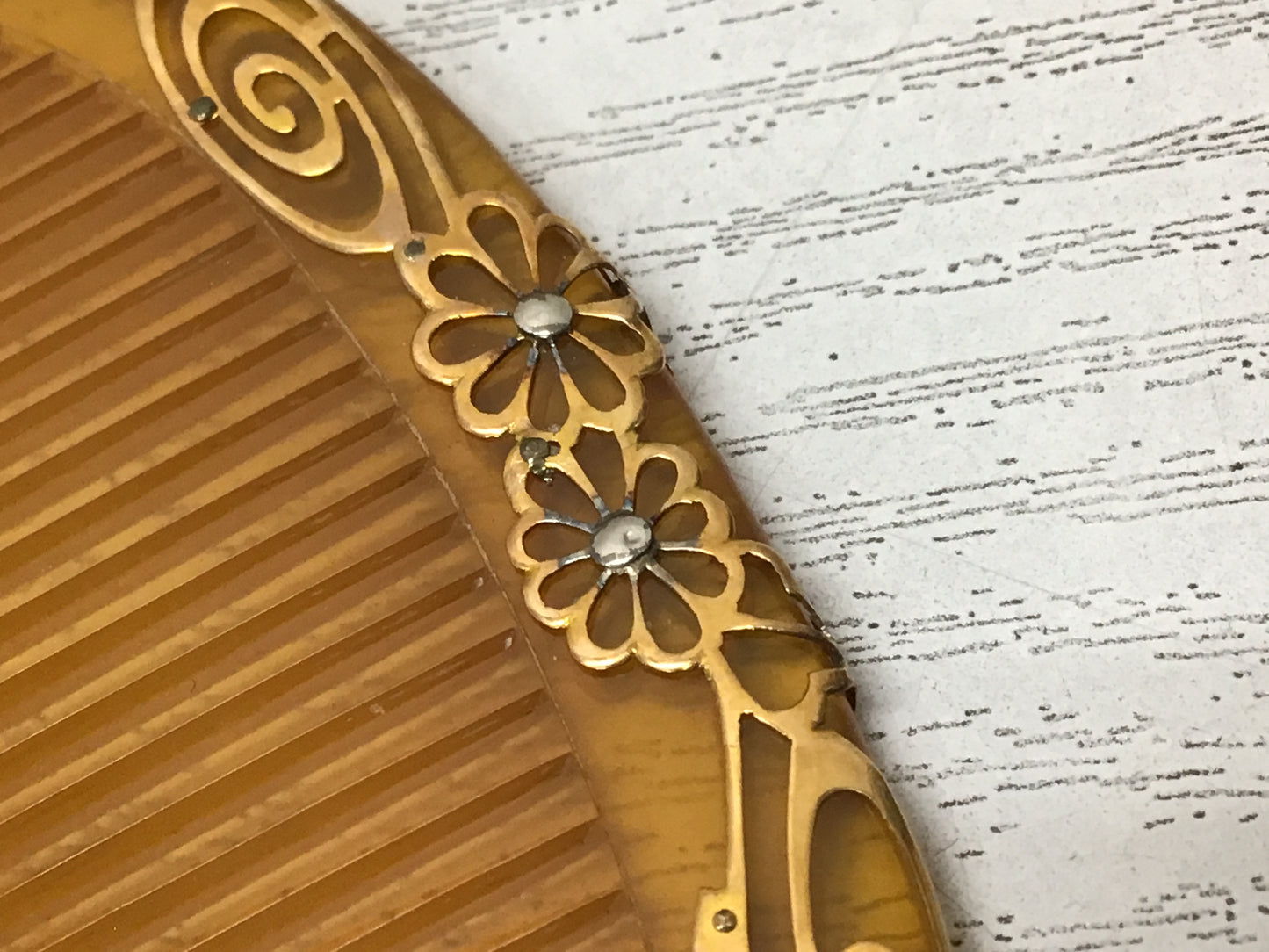 Y2288 KOUGAI Hair dressing tools comb Set box Japan antique kimono accessory