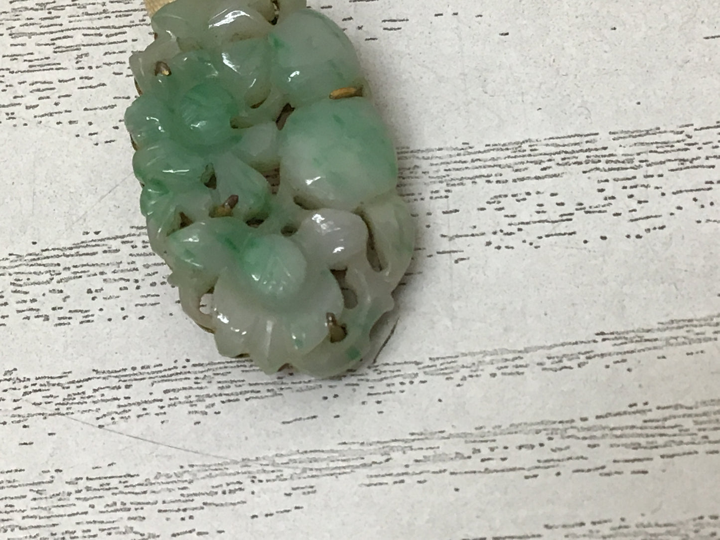 Y2295 OBIDOME Jade openwork Sash Clip brooch box Japanese Kimono vintage antique