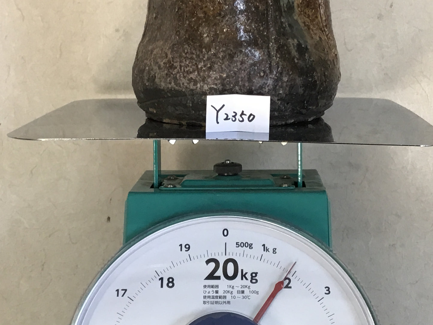 Y2350 FLOWER VASE Shigaraki-ware signed Japan antique ikebana decor interior