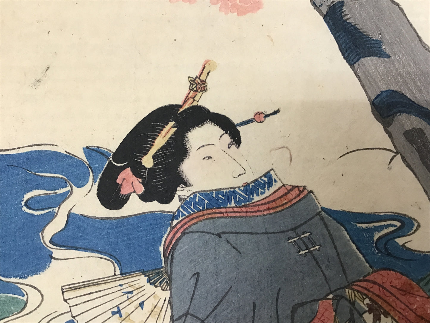 Y2467 WOODBLOCK PRINT Kuniyoshi 1 piece Japanese Ukiyoe vintage painting art