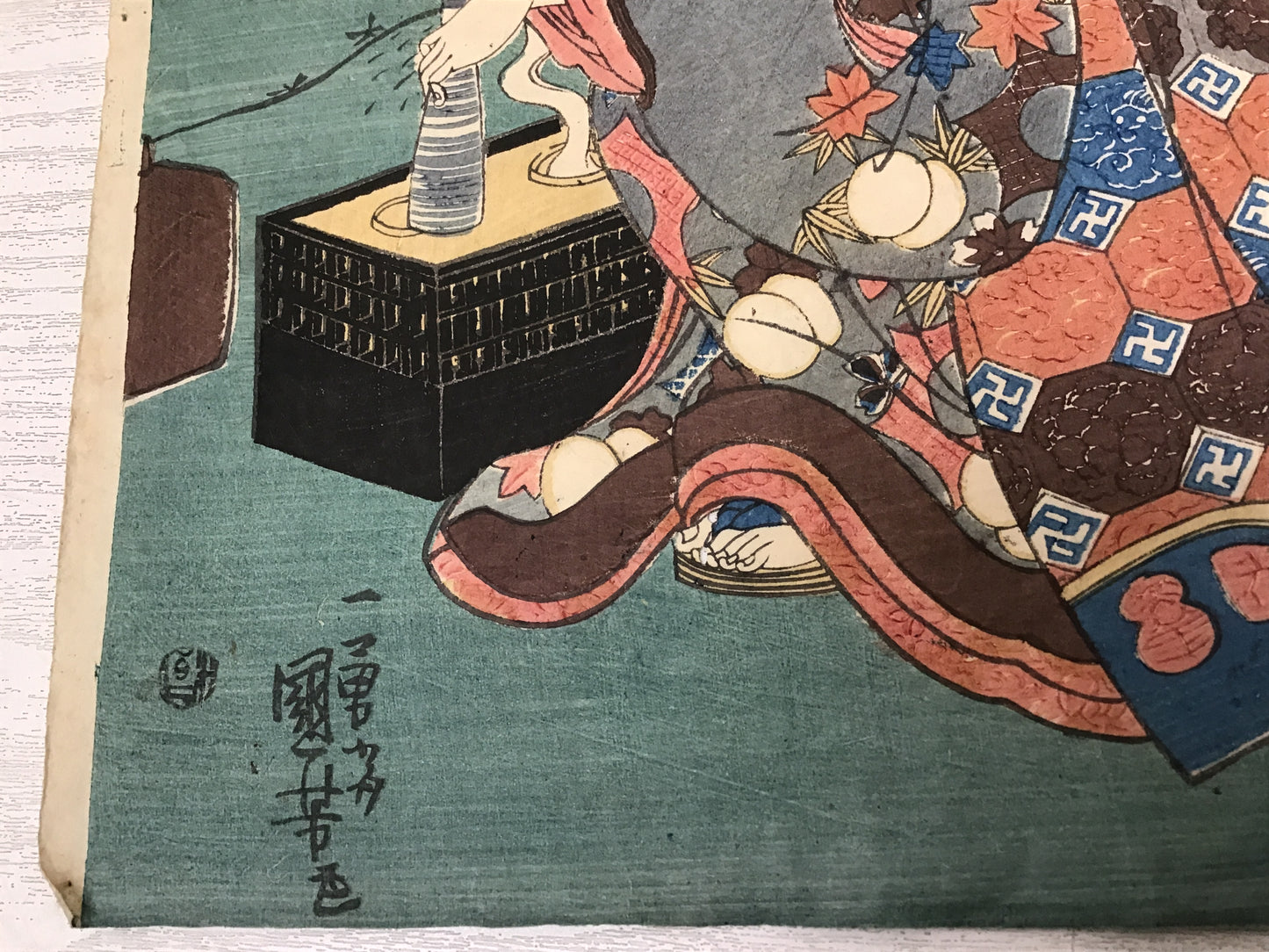 Y2467 WOODBLOCK PRINT Kuniyoshi 1 piece Japanese Ukiyoe vintage painting art