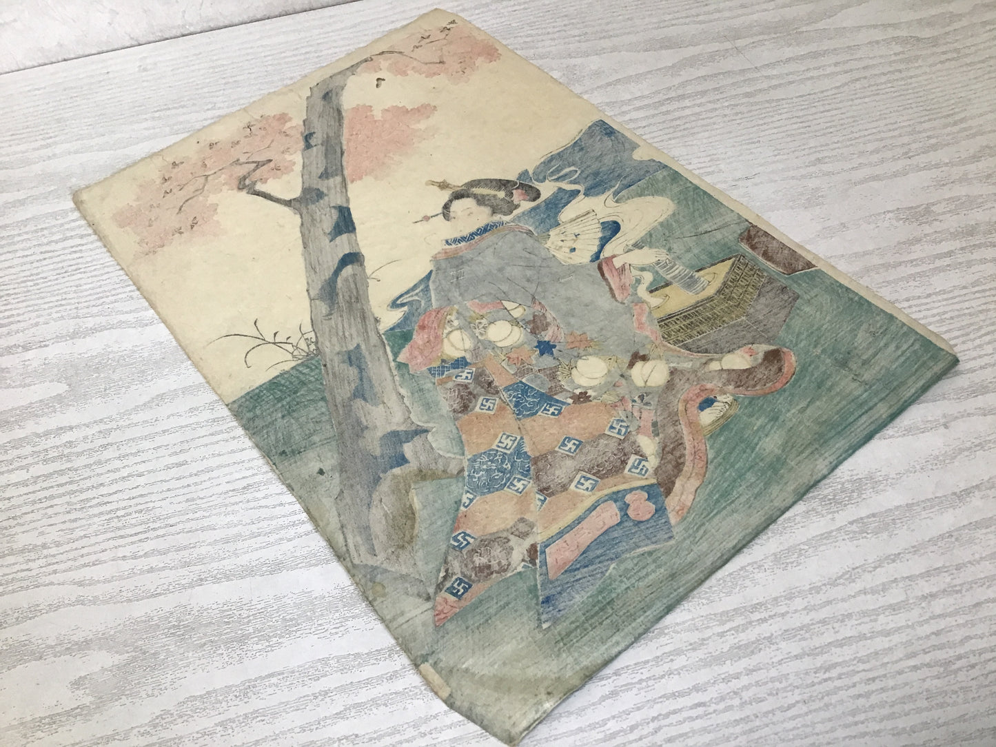Y2467 WOODBLOCK PRINT Kuniyoshi 1 piece Japanese Ukiyoe vintage painting art