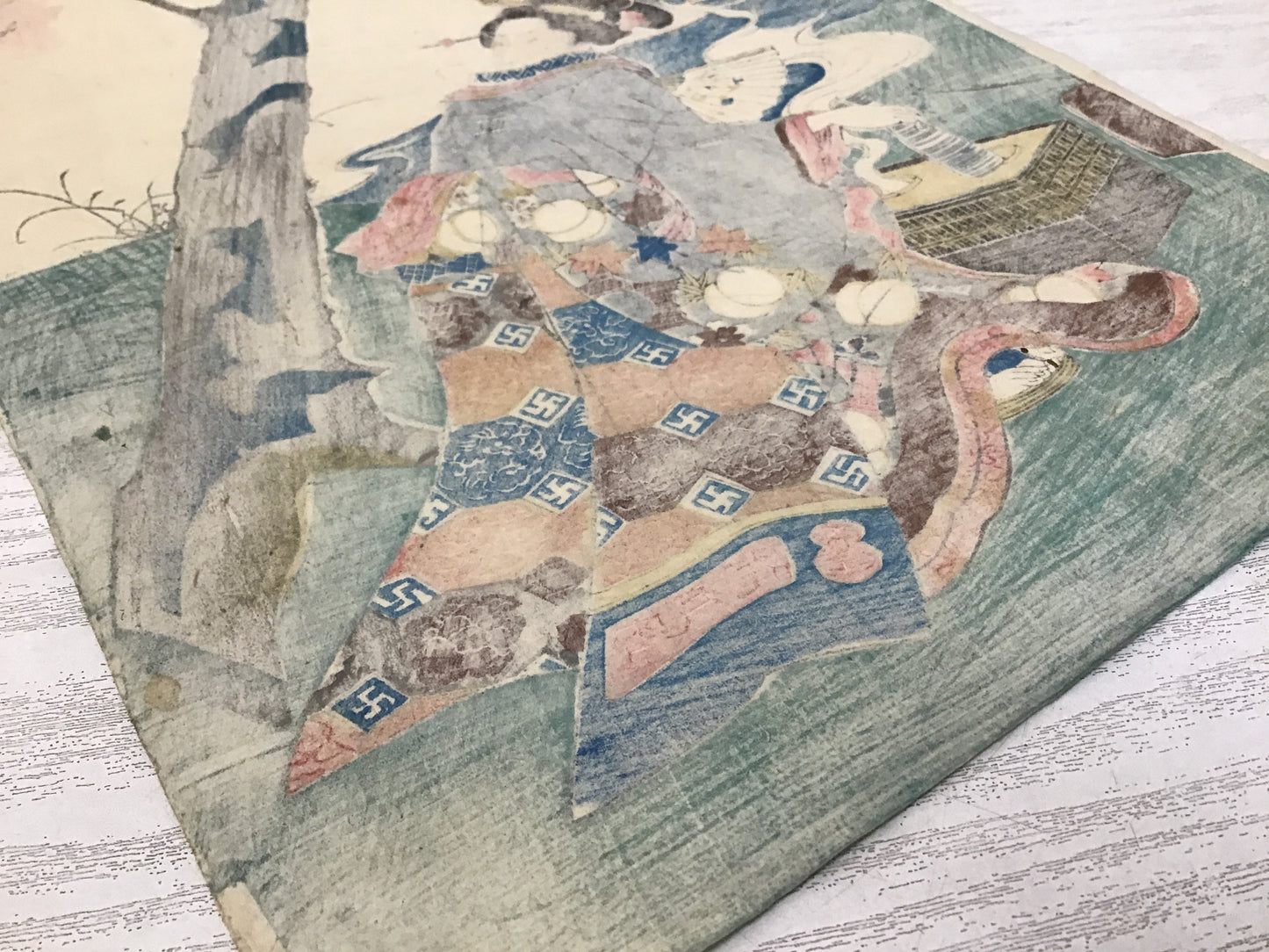 Y2467 WOODBLOCK PRINT Kuniyoshi 1 piece Japanese Ukiyoe vintage painting art