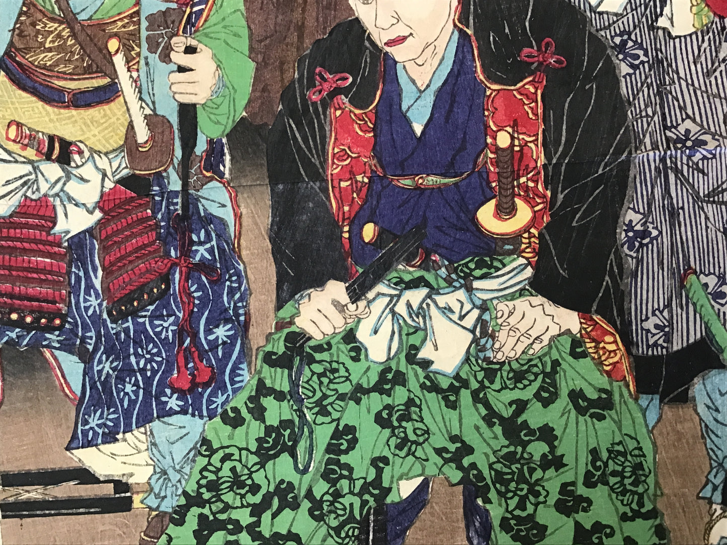 Y2470 WOODBLOCK PRINT Kagoshima Newspaper 1 piece Japan Ukiyoe vintage painting