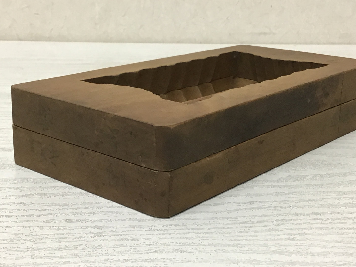 Y2557 KASHIGATA Kanji Buddhist memorial service Japan Wooden Pastry Mold