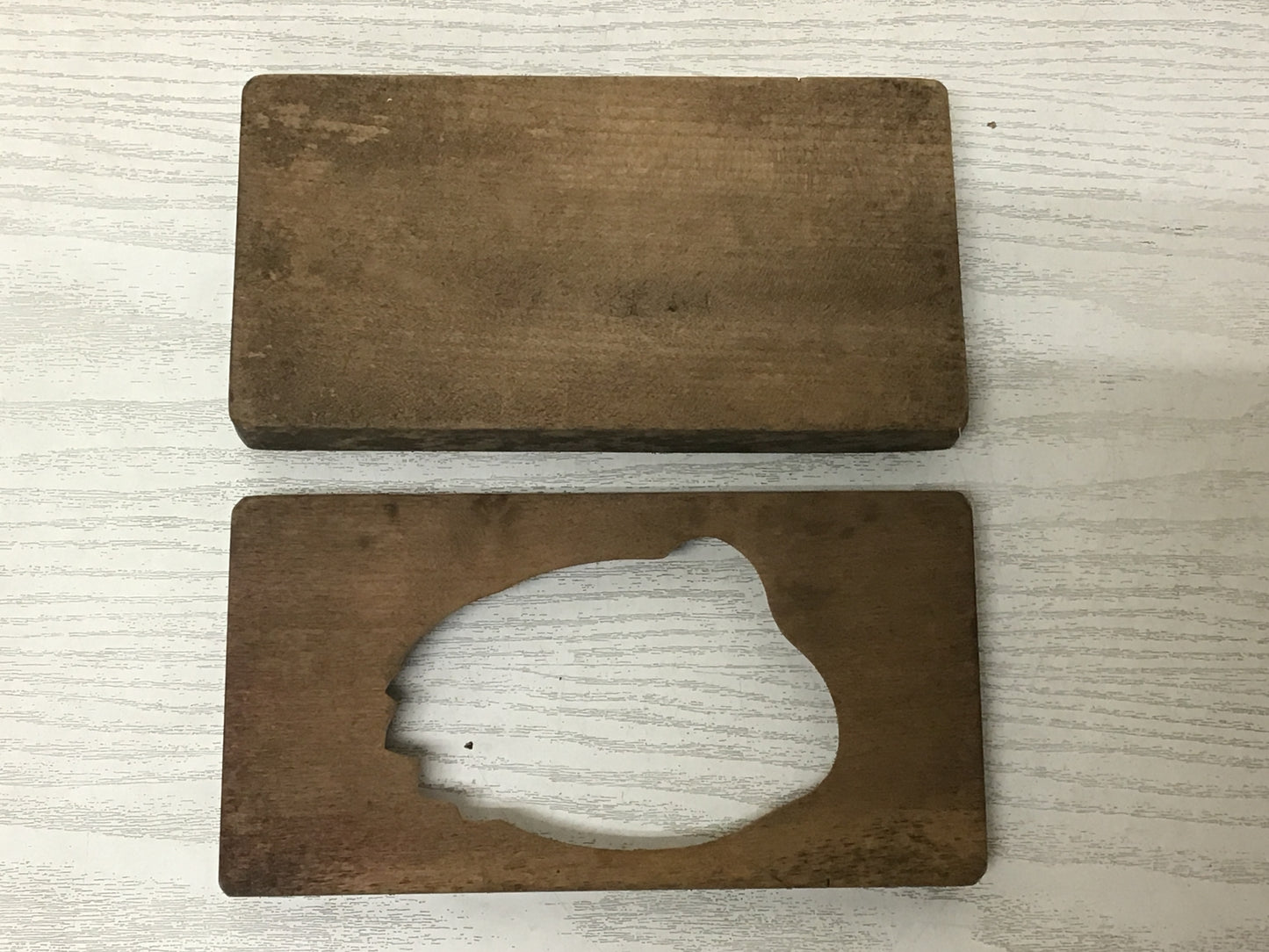 Y2560 KASHIGATA Crane pattern Japanese vintage Wooden Pastry Mold wagashi