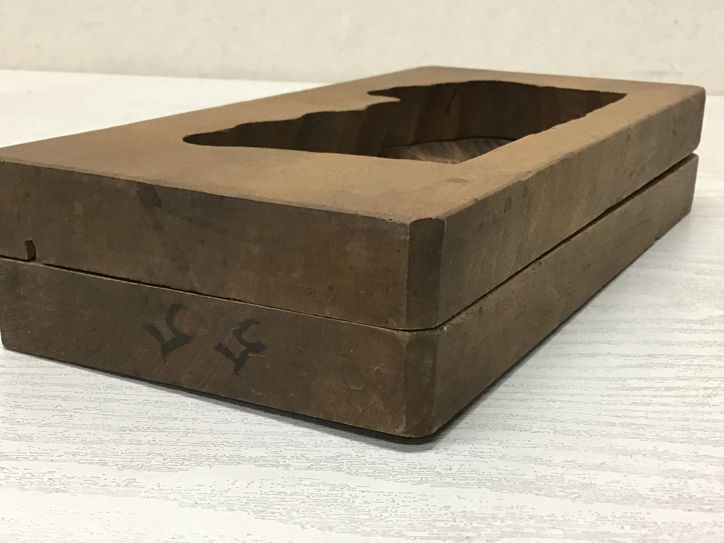 Y2563 KASHIGATA Brushwood Fence Japanese vintage Wooden Pastry Mold wagashi