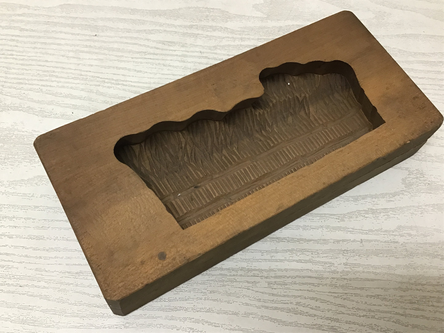 Y2563 KASHIGATA Brushwood Fence Japanese vintage Wooden Pastry Mold wagashi