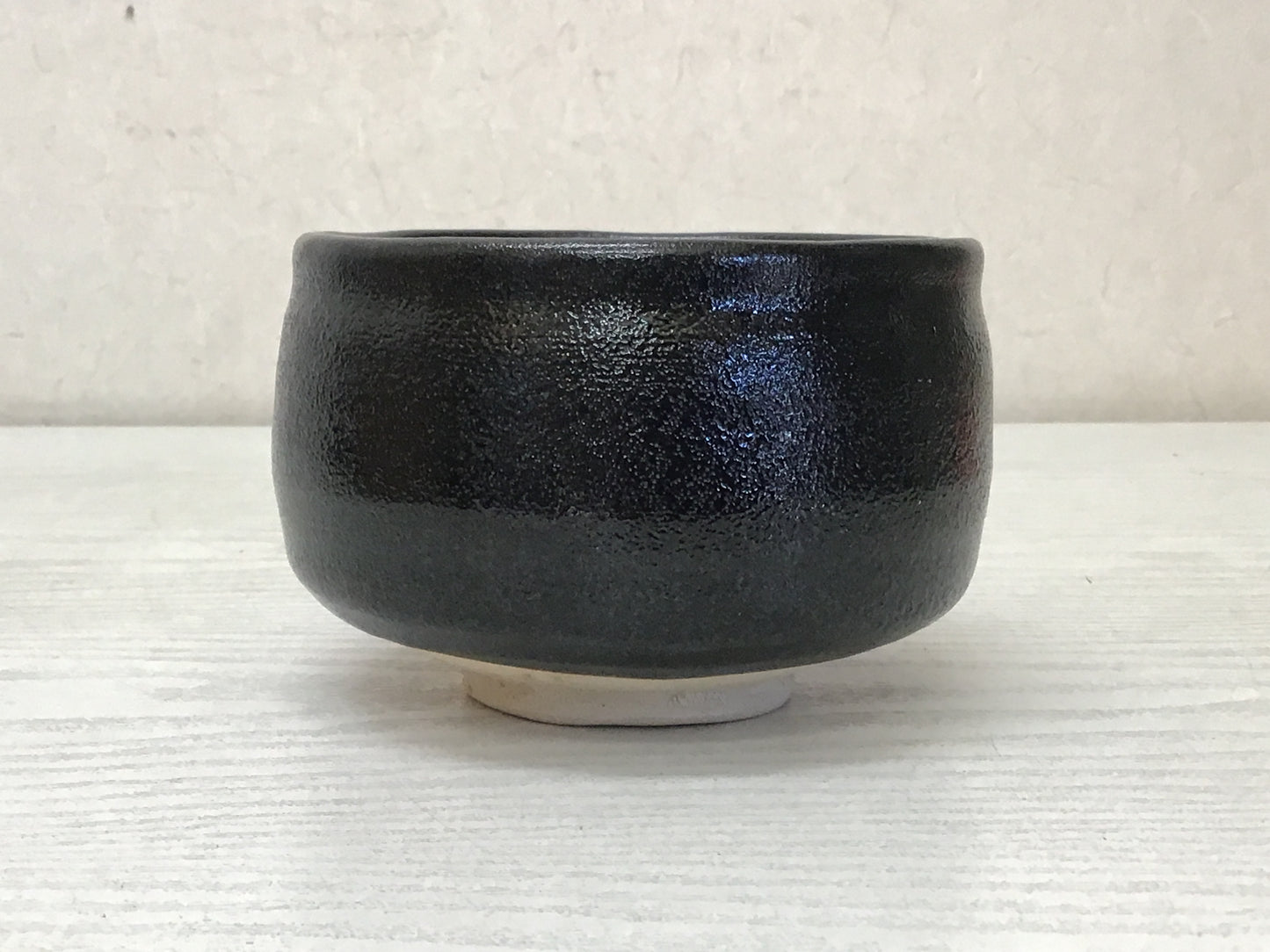 Y2573 CHAWAN Seto-ware Black signed box Japan tea ceremony antique pottery