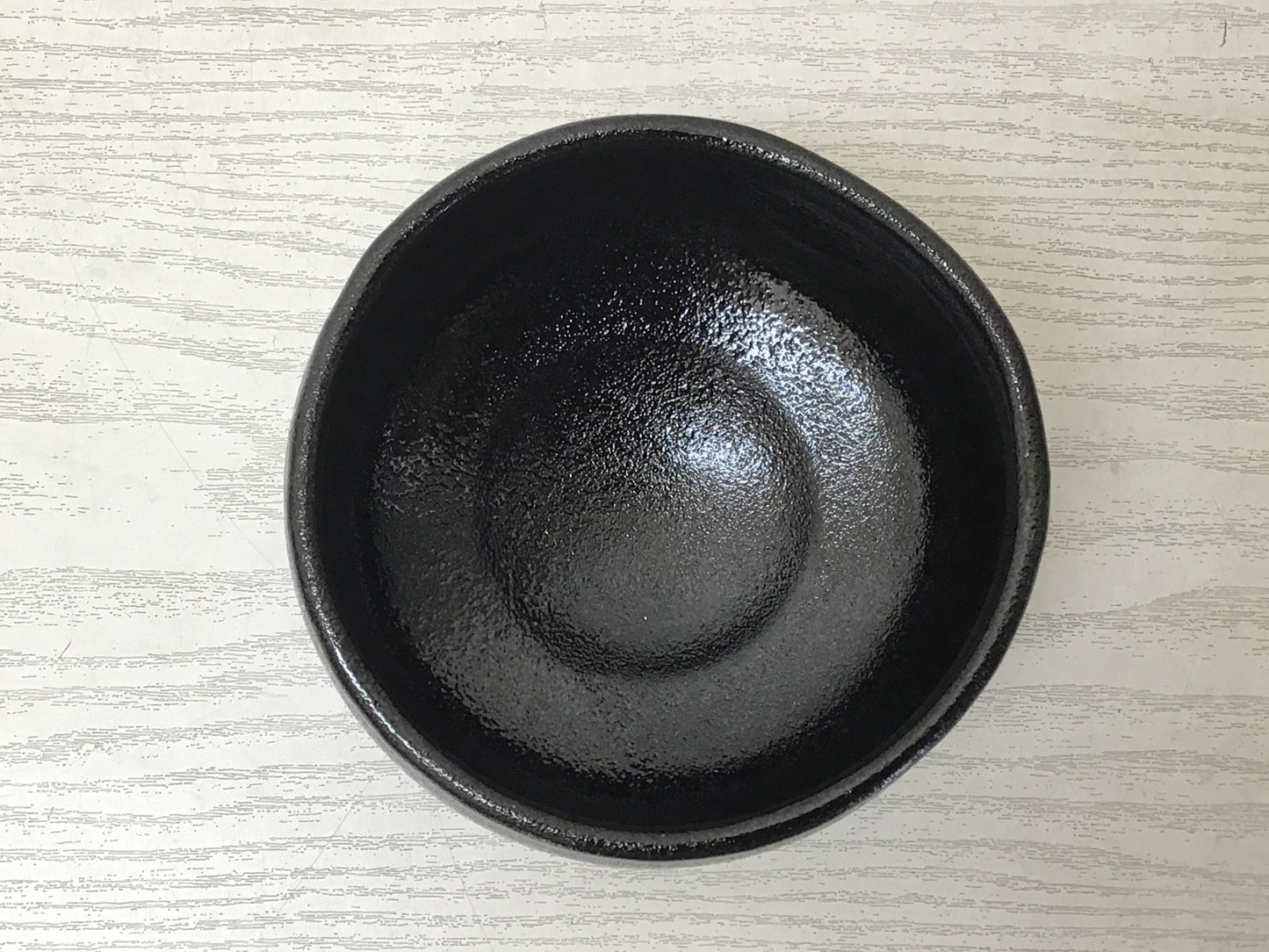 Y2573 CHAWAN Seto-ware Black signed box Japan tea ceremony antique pottery